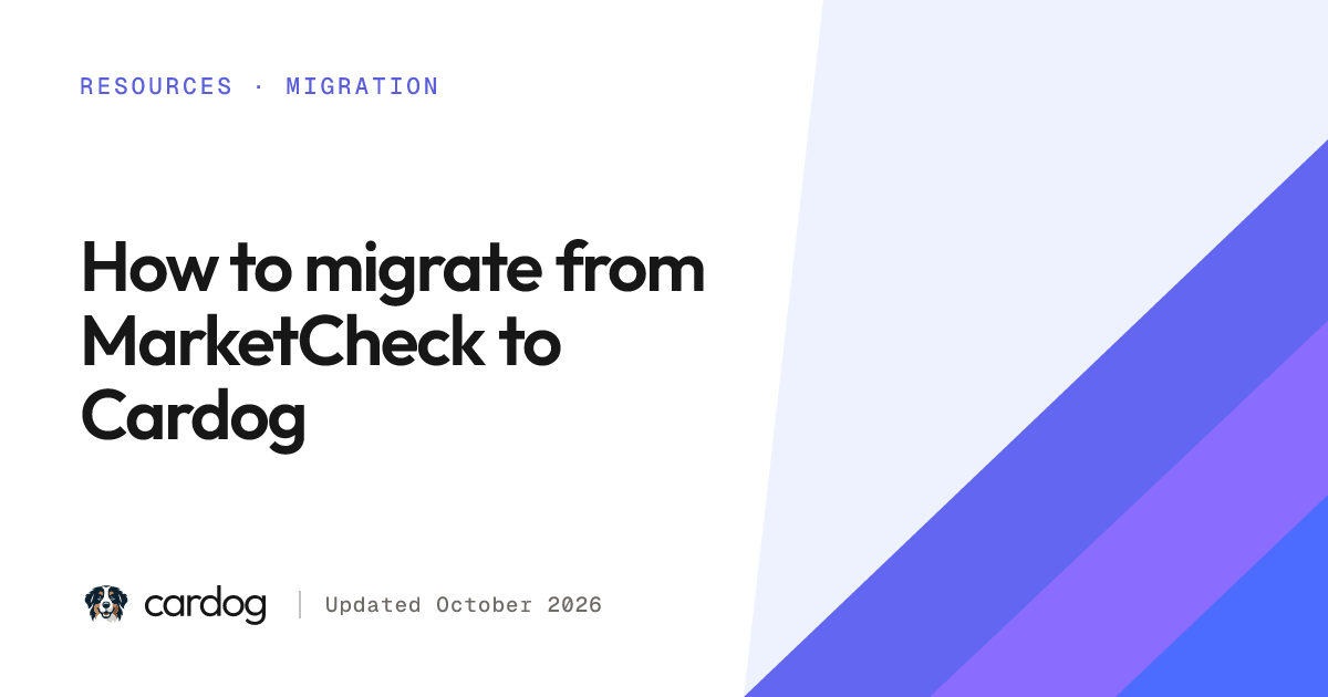 How to migrate from MarketCheck to Cardog | Cardog